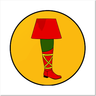 Green Leg Lamp Parody Posters and Art